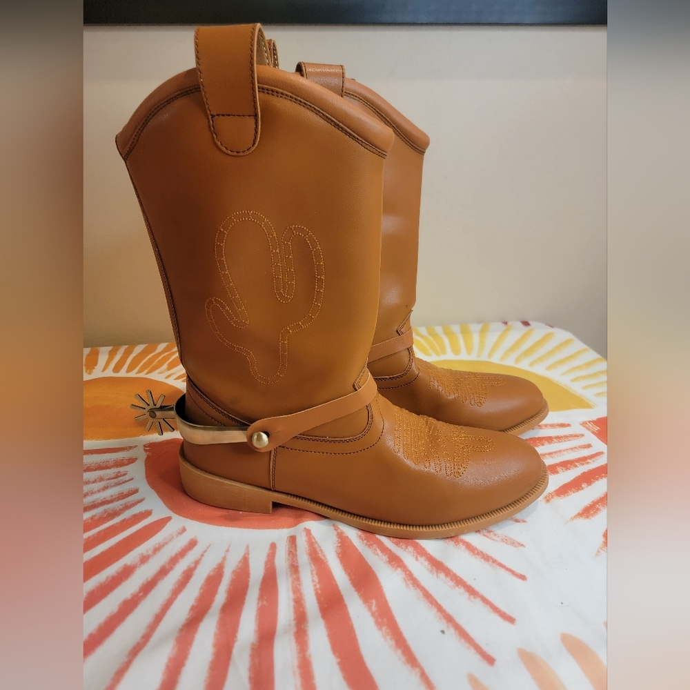 Adult Sheriff Woody Cowboy Boots w/Spurs Halloween Costume Cosplay All Sizes!